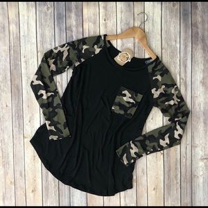 Black/Camo Top